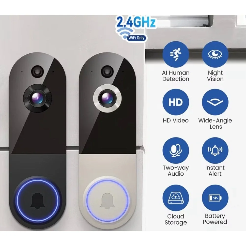 New 1080P Wireless Video Doorbell – Motion Detection & Night Vision